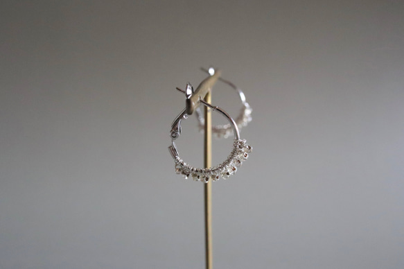 Half moon , Silver vintage pierce earring 8枚目の画像