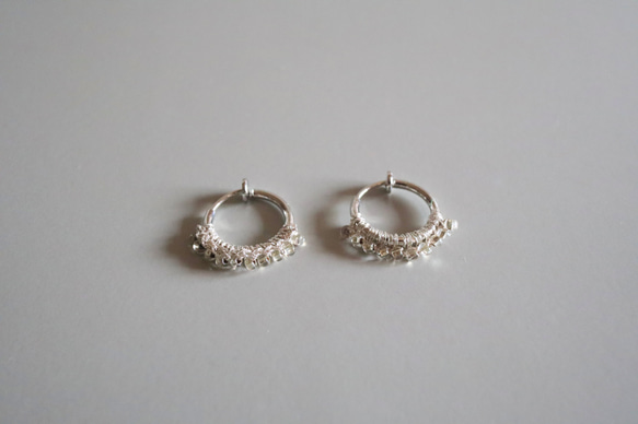 Half moon , Silver vintage pierce earring 1枚目の画像