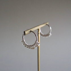 Half moon , Silver vintage pierce earring 4枚目の画像