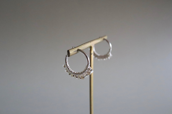 Half moon , Silver vintage pierce earring 4枚目の画像