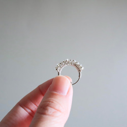 Half moon , Silver vintage pierce earring 10枚目の画像