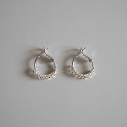 Half moon , Silver vintage pierce earring 6枚目の画像