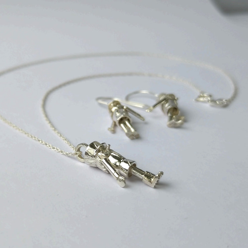 バレエ くるみ割り人形 モチーフ ネックレス silver925 シルバー