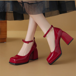 24 新款女用柔軟真皮鞋公主鞋 Mary Zi 高跟鞋 22-24.5 公分 #919⭐免運費⭐ 第3張的照片