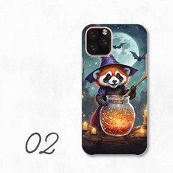 大鍋女巫小熊貓精靈智慧型手機保護殼相容於所有型號後背硬殼 NLFT-HARD-a208 第4張的照片
