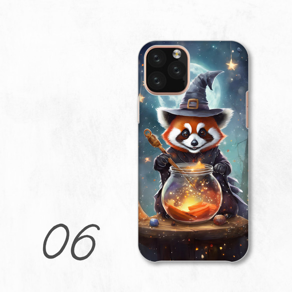 大鍋女巫小熊貓精靈智慧型手機保護殼相容於所有型號後背硬殼 NLFT-HARD-a208 第8張的照片