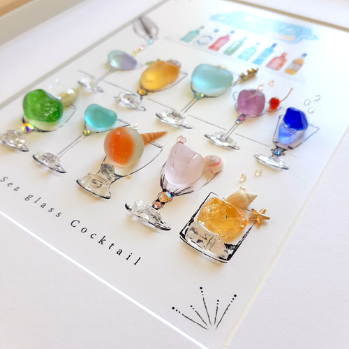 海の恵みのカクテル10 “Jewel”〉シーグラスアート その他アート moon 通販|Creema(クリーマ) 17421591 海の恵みのカクテル10 “Jewel”〉シーグラスアート その他アート moon 通販|Creema(クリーマ) 17421591