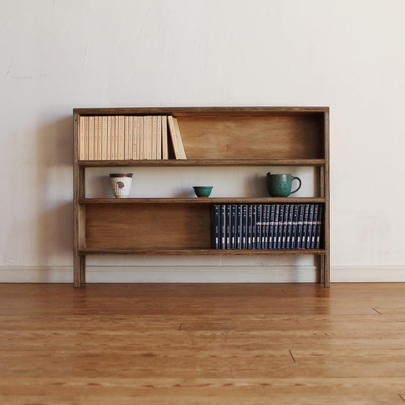 隙間のある文庫本棚・幅広版 2枚目の画像