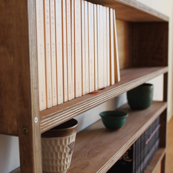 隙間のある文庫本棚・幅広版 6枚目の画像