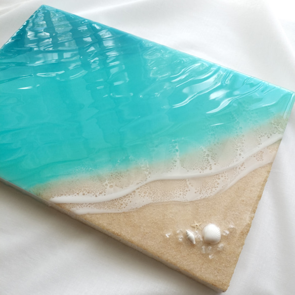 海レジン レジンアート Beach Art カスタムオーダー （90cm×30cm