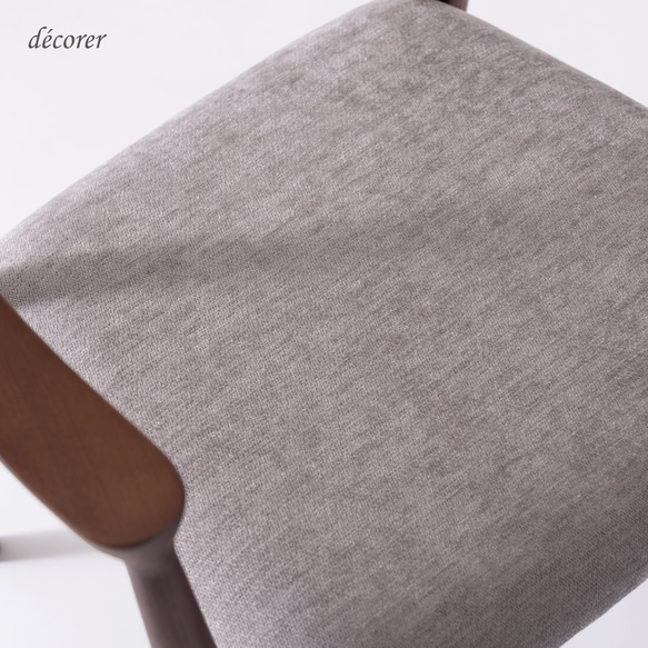 アッシュ材のアームチェア 【 ブラウン : 座面2色 】北欧 スタイル 木製 無垢 ダイニング デスク チェア 椅子 7枚目の画像