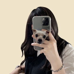 オーダーメイドグッズ お好きな写真で作れるオリジナル アクリル スマホグリップ スマホスタンド 子供 愛犬 ギフトオーナ 8枚目の画像
