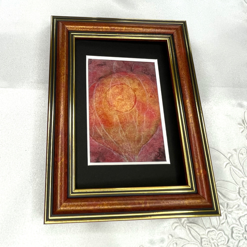 ホオズキ」原画 絵画 木製パネル