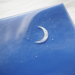 月夜の海 03（30×21cm）海レジン オーシャンアート レジンアート 3枚目の画像