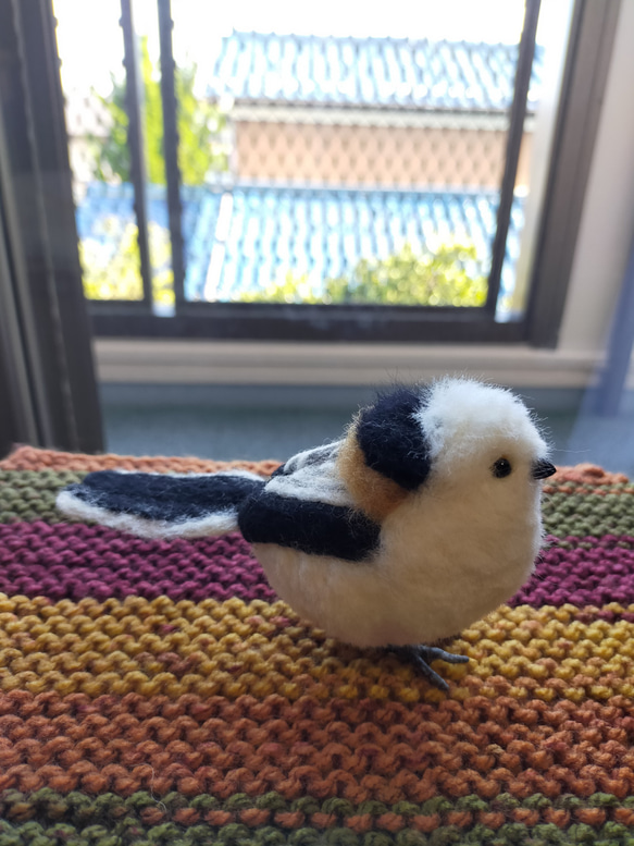 羊毛フェルト　シマエナガ　野鳥　鳥 3枚目の画像