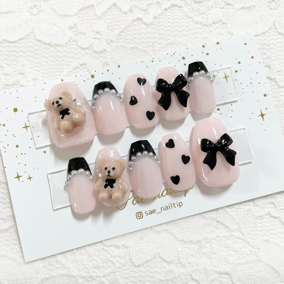 テディベアネイルチップ ネイルチップ（つけ爪） SAEネイルチップ 通販