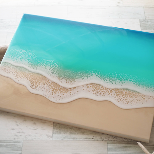 アウトレット40%OFF】波の戯れ(45×33cm)海レジン オーシャン アウトレット40%OFF】波の戯れ(45×33cm)海レジン オーシャン