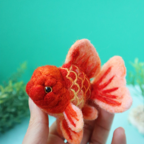 羊毛フェルト　オーダー　Coral 羊毛フェルトオーダー花かご✕②yuu様