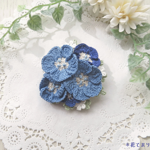 在庫一掃セール中！FOXEY 定番FLEUR お花のブローチ ネイビー FOXEY - フォクシー ブローチの通販 by エコスタイル｜フォクシーなら