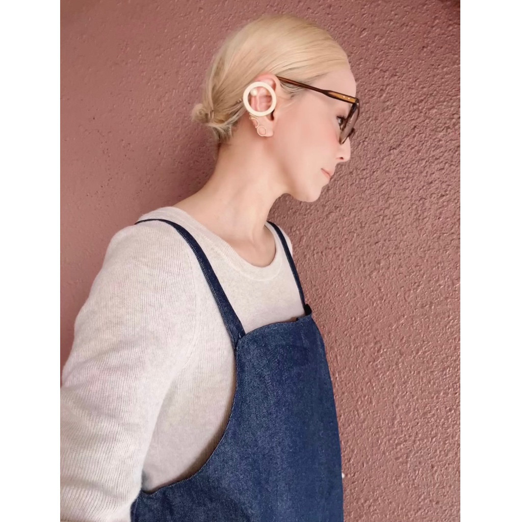 RATA❤️肩紐ボタンで長さ調整可能❤️岡山デニム❤️絶妙シルエット❤️ゆったりだぼっとサロペット❤️オールシーズン