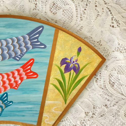 青空に泳ぐ鯉のぼり トールペイント その他インテリア雑貨 アンナ