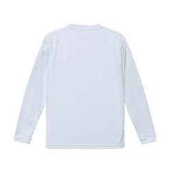 ワークアウトロングスリーブTシャツ【ホワイト】 刺繍ワッペン WEDNESDAY GYM 2枚目の画像