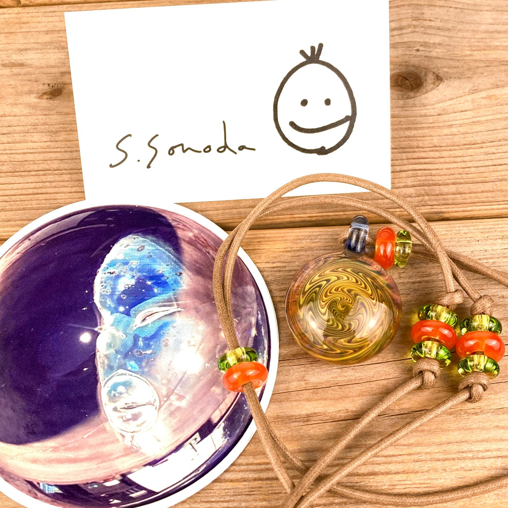 wig-wag Pendant ボロシリケイトガラス ペンダント WITF35