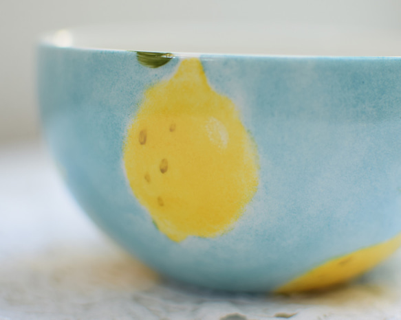 レモン×ブルーのスープカップ（単品） 11枚目の画像