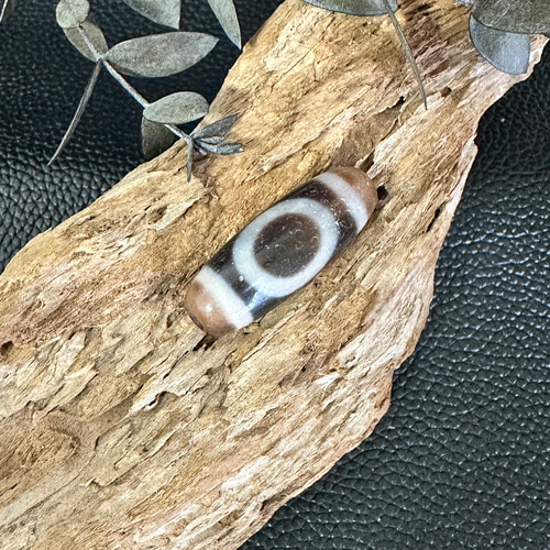 西蔵老礦紅朱砂宝瓶型天地天珠 西蔵老礦紅朱砂宝瓶型天地天珠 天地老天珠品牌