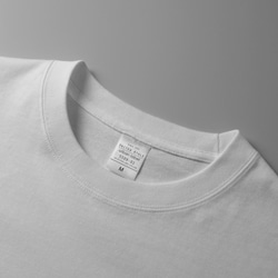 ボクシーシルエットロングスリーブ Tシャツ【ホワイト】 刺繍ワッペン WEDNESDAY GYM 5枚目の画像
