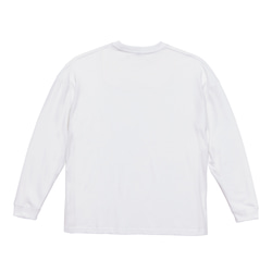 ボクシーシルエットロングスリーブ Tシャツ【ホワイト】 刺繍ワッペン WEDNESDAY GYM 2枚目の画像