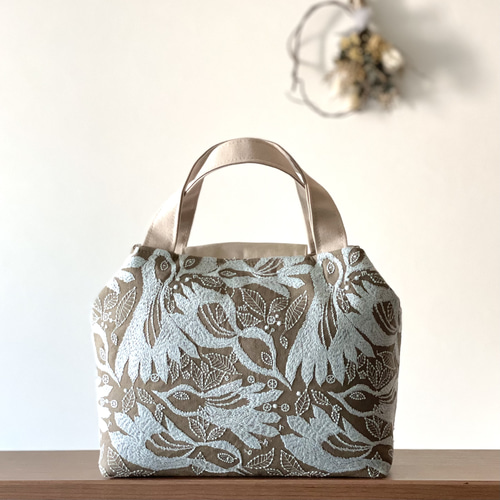 ミナペルホネン ハンドメイド flower smile 丸底3wayバッグ