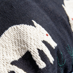 手縫い純綿サイドバックパック、刺繍ハンドバッグ、手刺繍ショルダーバッグ、手刺繍バッグ-レインボーアニマルタッセル刺繍トートバッグ 12枚目の画像