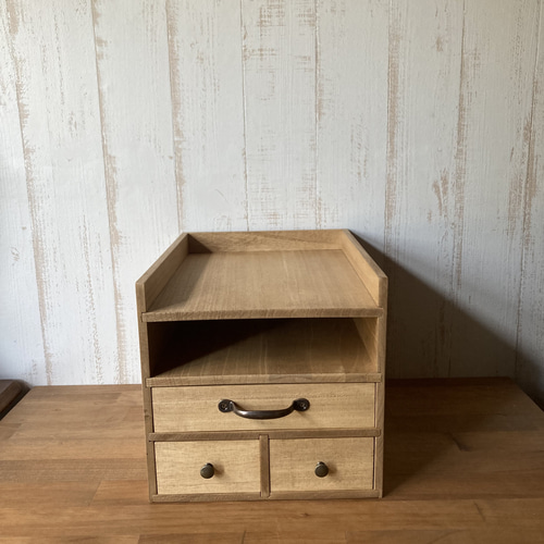 A4収納できる アンティーク風 引き出し収納 抽斗 チェスト