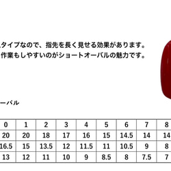 まーぶるネイルチップ ネイルチップオーダー ショートラウンド型 7枚目の画像