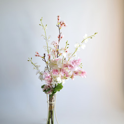 【桜❀春花のブーケ】　ブーケ　ブライダルブーケ　ブライダル　結婚式　アーティフィシャルフラワー　桜　春色　和装ブーケ　 5枚目の画像