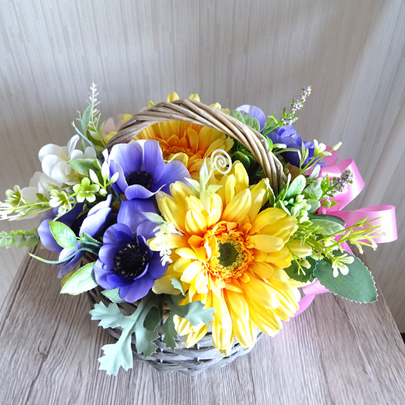 30cmガーベラアレンジメント アートフラワー chloe misaki 通販