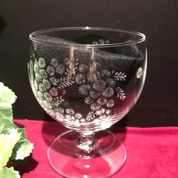 ミモザのグラス〜手彫りガラス〜 10枚目の画像