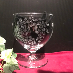 ミモザのグラス〜手彫りガラス〜 6枚目の画像