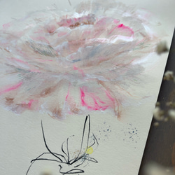 flower   カーネーション　【原画/A3/アクリル画】インテリアアート　母の日の贈り物に 8枚目の画像