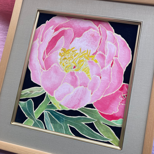 芍薬さん(色紙絵. 原画) 絵画 yoyo 通販 17423383｜Creema(クリーマ