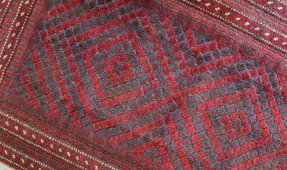 アフガニスタン　マシュワニキリム 130×82cm 手織り絨毯 ペルシャ絨毯 6枚目の画像
