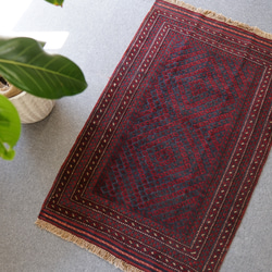 アフガニスタン　マシュワニキリム 130×82cm 手織り絨毯 ペルシャ絨毯 2枚目の画像