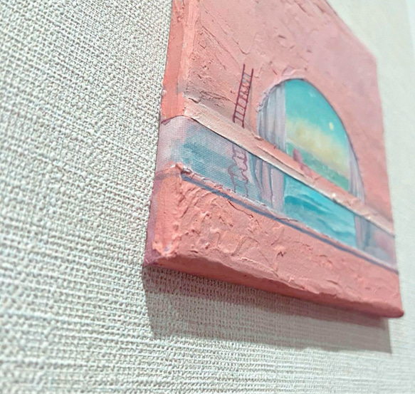 【no.1】『癒しの窓』アクリル画　アート　絵画　壁画　風景画　海　 2枚目の画像