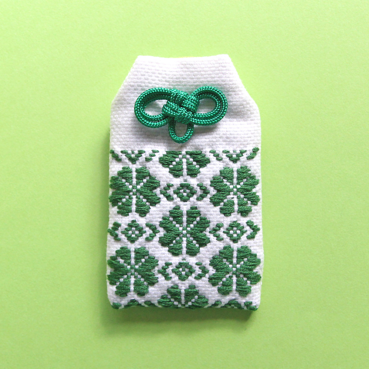 ☆専用☆こぎん刺し お守り袋 10こ こぎん刺し お守り袋【生成り・そろばん】 その他雑貨 hanakogin