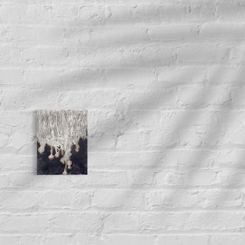 4 蝋で描いたテクスチャーアート モダンアート/ワックスアート