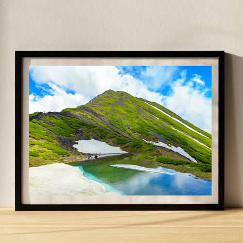御嶽山.水彩画 額装済み 御嶽山.水彩画 額装済み（夕暮れ迫る御嶽山（九蔵峠より） | 山