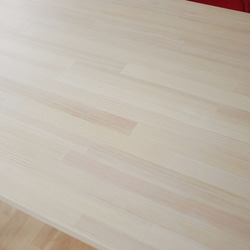 木目を生かしたホワイトカラー作業テーブル：幅120cm×奥行50cm×高さ72cm 2枚目の画像