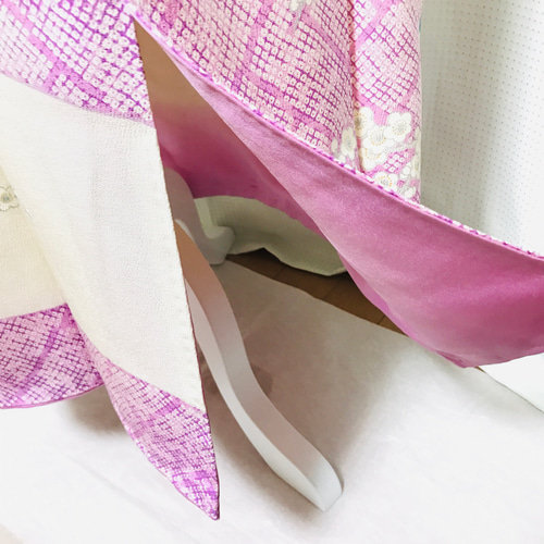 正絹】着物リメイク 豪華振袖ドレス&ショールのセット／キャミ