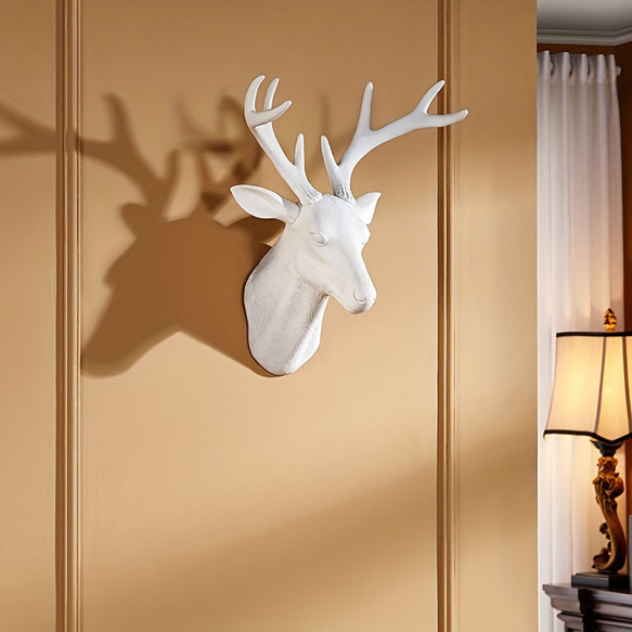 壁掛け インテリア 装飾品 鹿の頭 立派な角 室内インテリア 動物 アニマル 玄関 リビング ダイニング ch-1513 4枚目の画像
